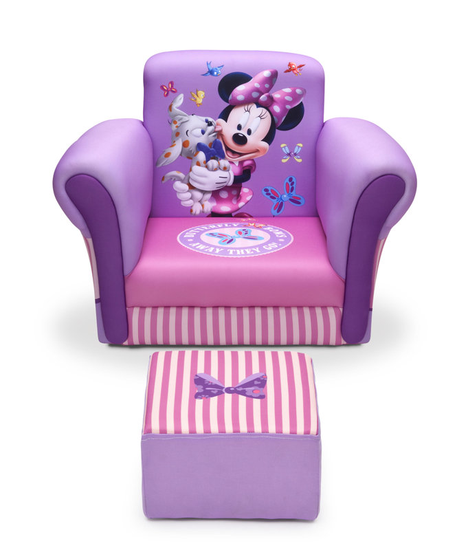 Delta Children Minnie Mouse Upholstered Kids Club Chair ... Choose kids chairs and kids seating for your home at cymax.