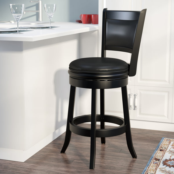 Godbold 24 Swivel Bar Stool by Three Posts