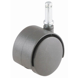 Review 2 Black Office Chair Twin Wheel Push Up Stem Caster by Shepherd