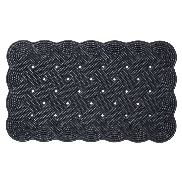 Hflt Nautical Rope 30 In X 18 In Non Slip Outdoor Door Mat