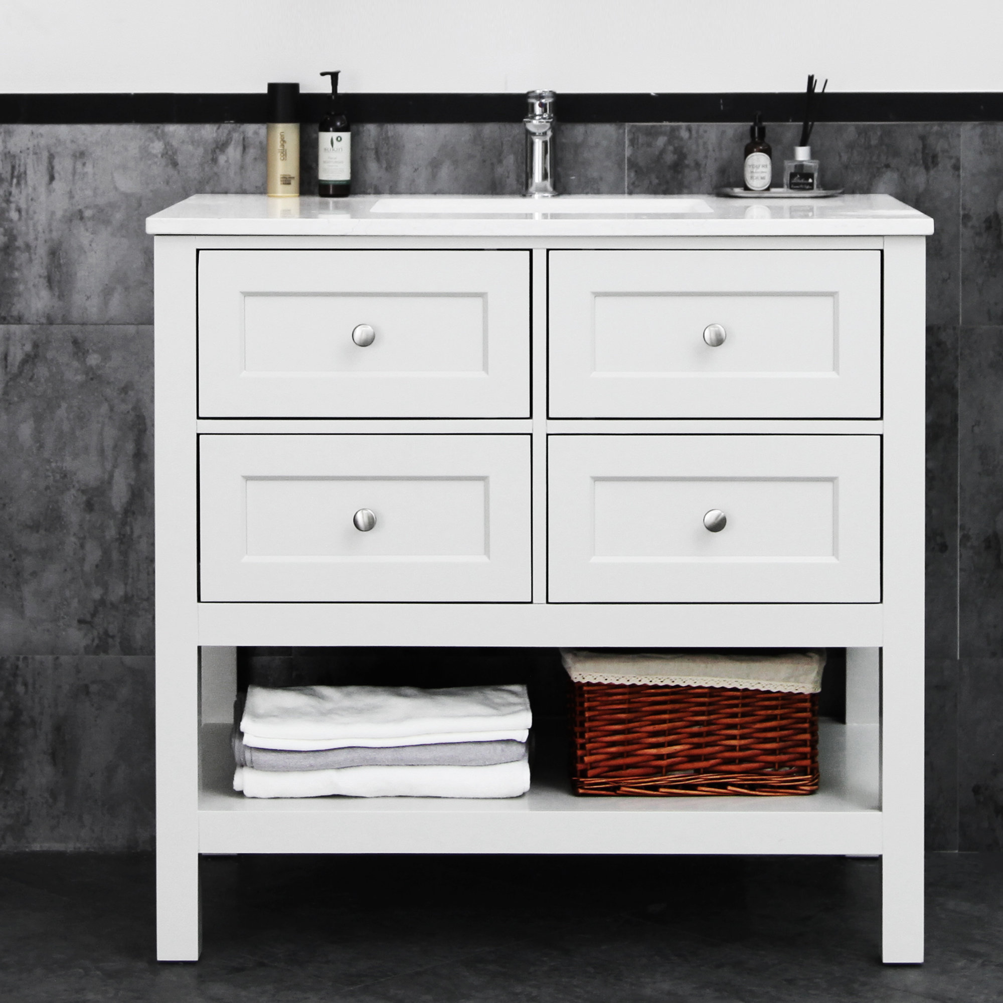 Charlton Home Chavira 36 Single Bathroom Vanity Set Wayfair