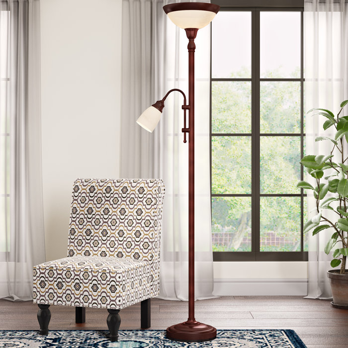 Andover Mills Patrick 71 25 Torchiere Floor Lamp Reviews Wayfair
