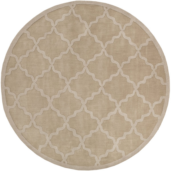 Blankenship Tan Wool Abbey Area Rug by Charlton Home