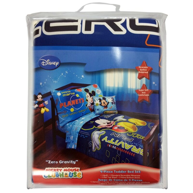 Blue Disney Mickey Mouse Space Adventures 4 Piece Toddler Set 