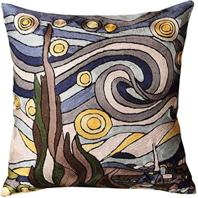 unique embroidered throw pillows