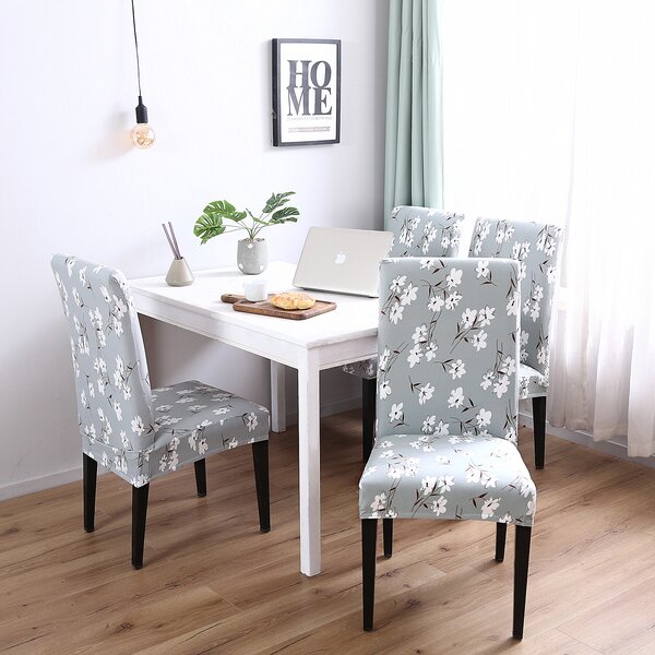 Elegant Box Cushion Dining Chair Slipcover By Winston Porter