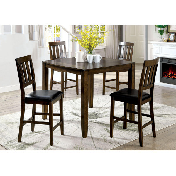 Kasey Wooden 5 Piece Counter Height Dining Table Set By Millwood Pines Coupon