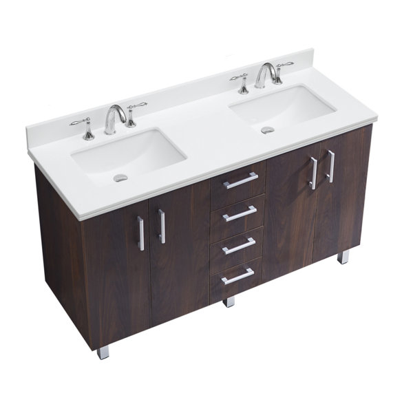 IN Series 60 Double Bathroom Vanity Set by InFurniture