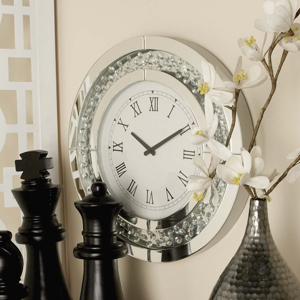 Wood and Mirror 20 Wall Clock by Cole & Grey| @ $129.99