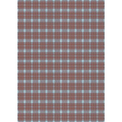Plaid Wool Light Blue/Brown Area Rug East Urban Home Rug Size: Rectangle 8'0