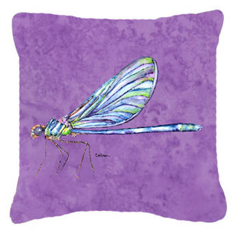 East Urban Home Dragonfly Indoor Outdoor Purple Throw Pillow Wayfair