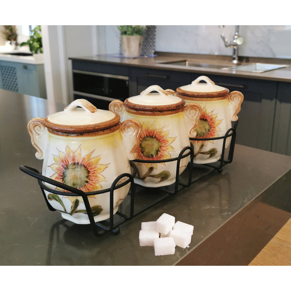 Sunflower Kitchen Canisters Wayfair