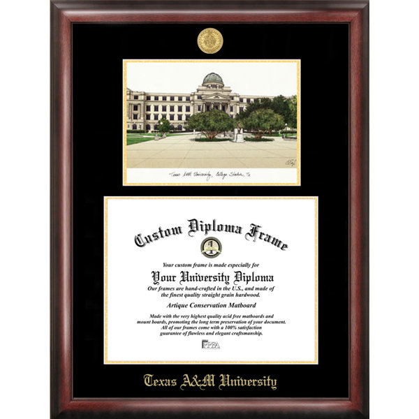 NCAA Texas A&M University Diploma Lithograph Picture Frame by Campus Images