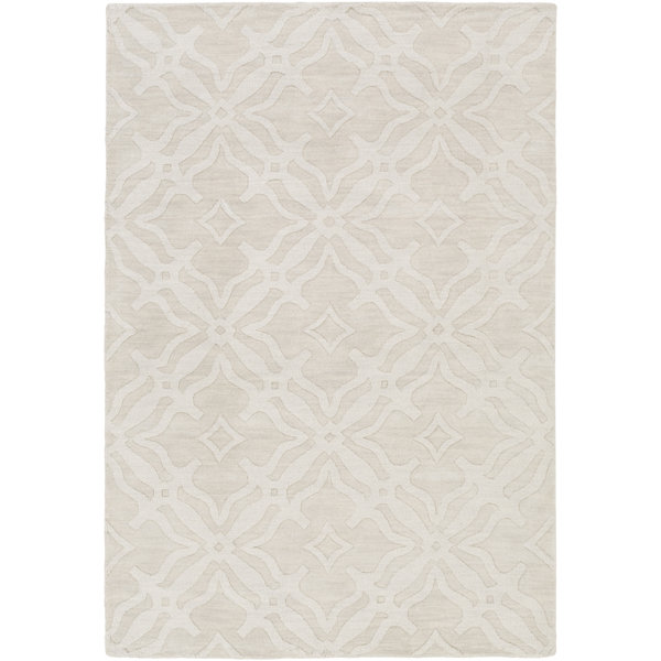 Dutchess Handmade Ivory Area Rug by Charlton Home
