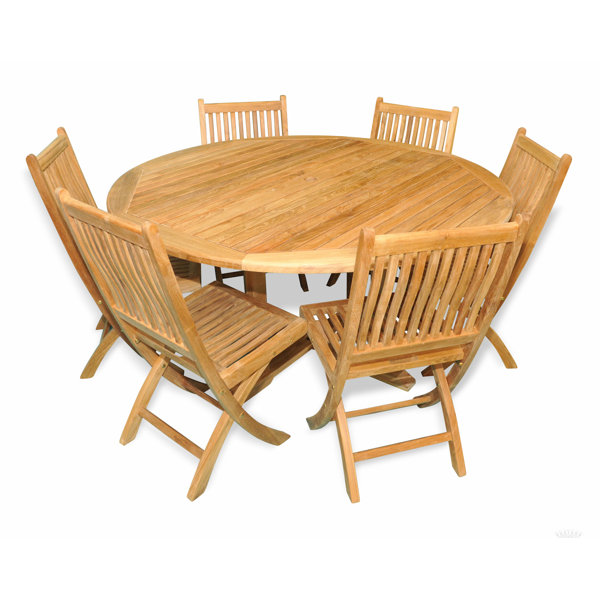 Aruba 7 Piece Teak Dining Set by Regal Teak