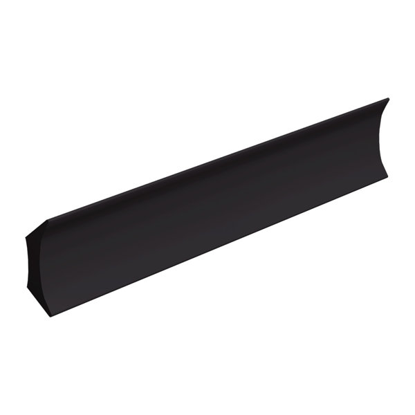 0.32 x 108 x 1.13 Base Molding in Black by ROPPE