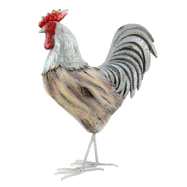 August Grove Tate Rooster Décor Figurine Reviews Wayfair August Grove Tate Rooster Décor