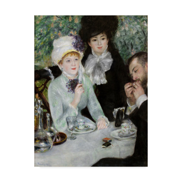Trademark Art The End Of Luncheon By Pierre Auguste Renoir Oil