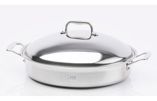 4.5-qt. Saute Pan with Lid by 360 Cookware