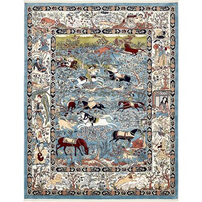 Kelayeh Blue Rug RugPal Rug Size: Rectangle 3' x 5'