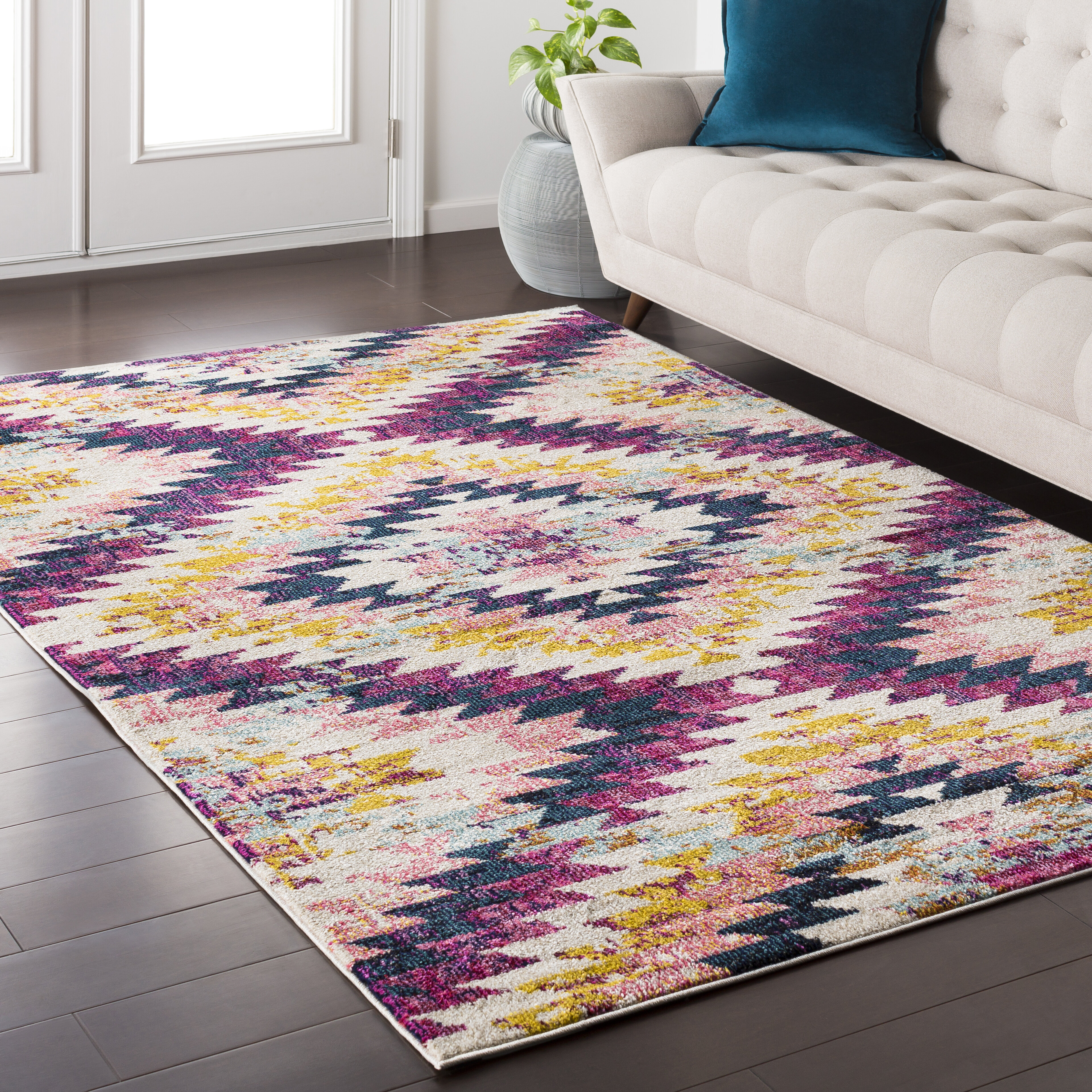 purple area rugs 3x5