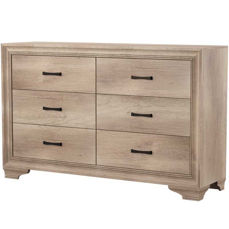 Laurel Foundry Modern Farmhouse Payne 6 Drawer Double Dresser