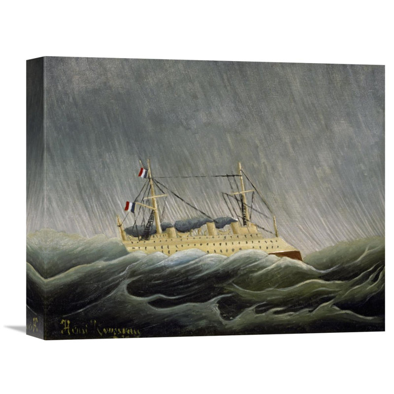 Global Gallery The Ship In The Storm By Henri Rousseau Painting