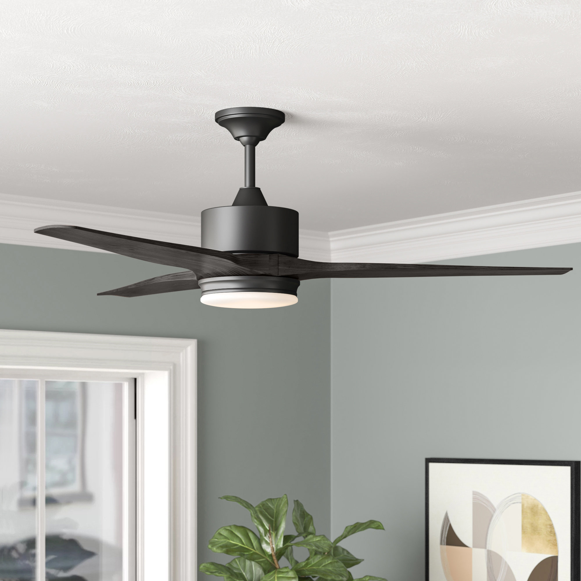 Foundstone 60 Paige 3 Blade Led Ceiling Fan With Remote Light