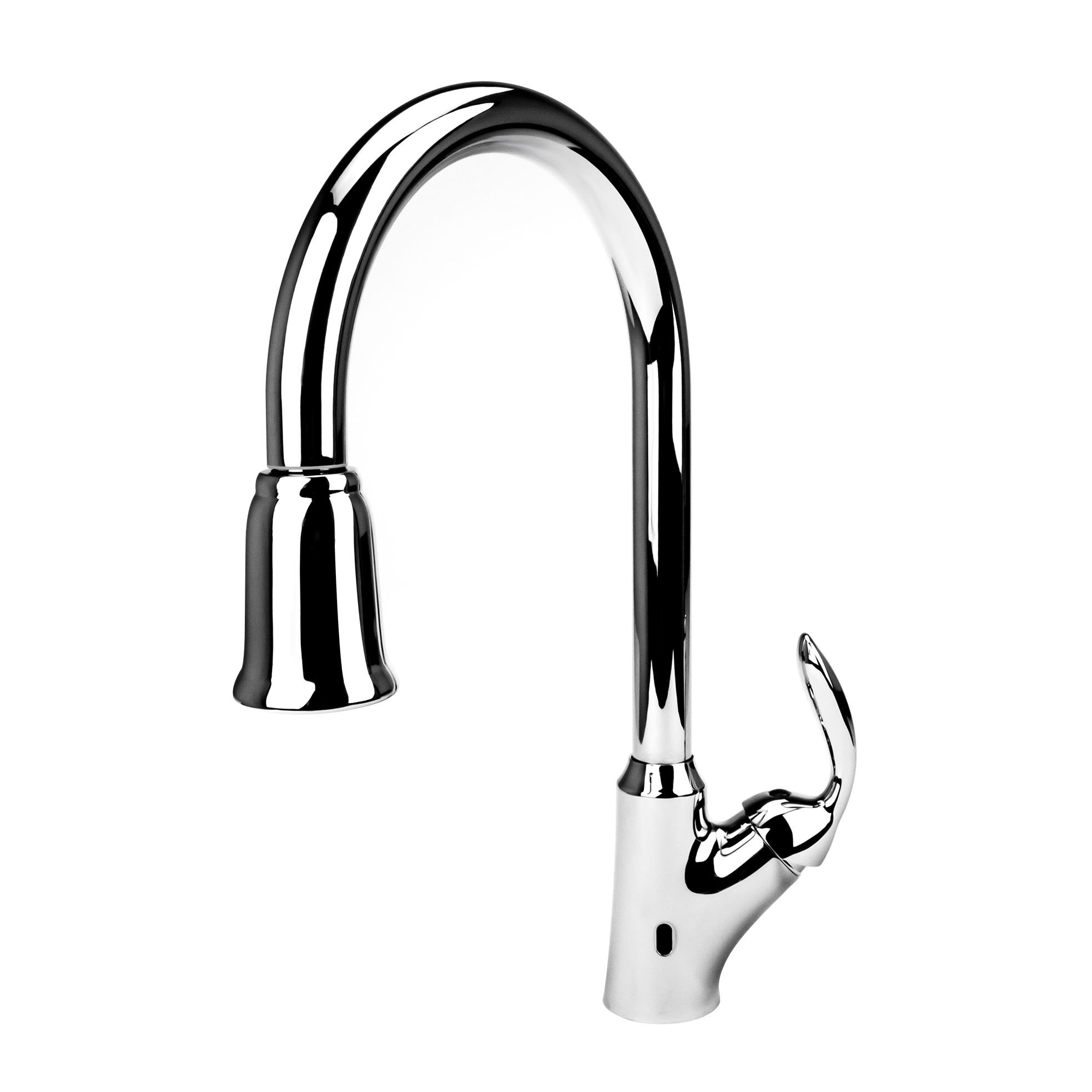Fontainebyitalia Single Hole Sprayer Pull Down Touchless Single Handle Kitchen Faucet Wayfair