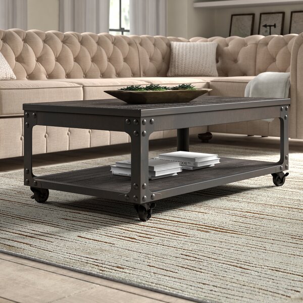 Glastonbury Lift Top Wheel Coffee Table With Storage By Greyleigh
