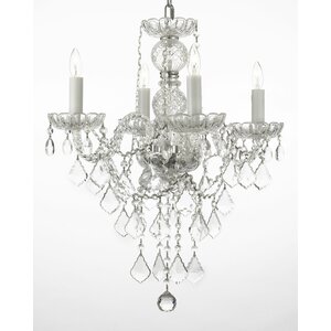 Venetian 4-Light Crystal Chandelier