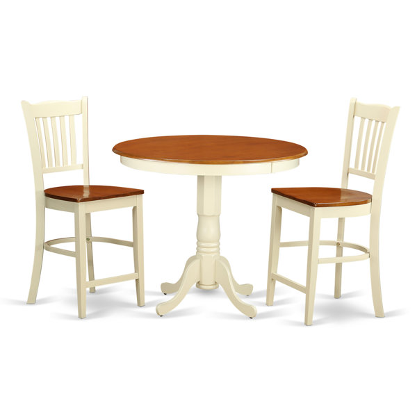 Jackson 3 Piece Counter Height Pub Table Set By East West Furniture Best #1