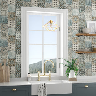 L And Stick Removable Wallpaper You Ll Love Wayfair Cormier Moroccan Tile 18 L X 20 5 W And Stick Wallpaper Roll