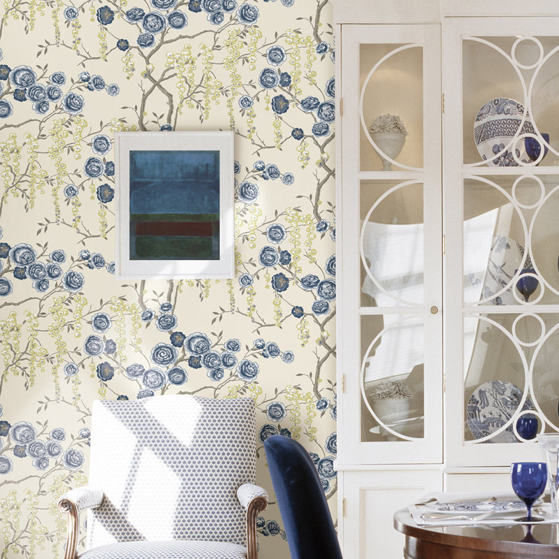 Sarah Richardson Design Peony Tree 33 L X 20 5 W Wallpaper Roll Reviews Wayfair