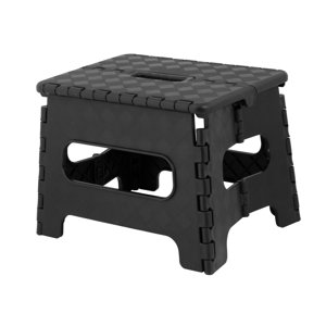 1-Step Plastic Step Stool with 300 lb. Load Capacity