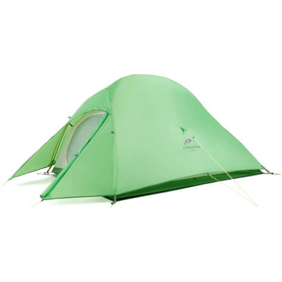 Naturehike Cloud-up 2 Person 210t Green Lightweight Backpacking Tent With Footprint Naturehike