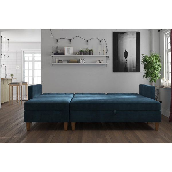 Cordell Reversible Sleeper Sectional With Ottoman By Mistana Modern