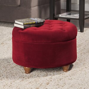 Santino Round Tufted Storage Ottoman