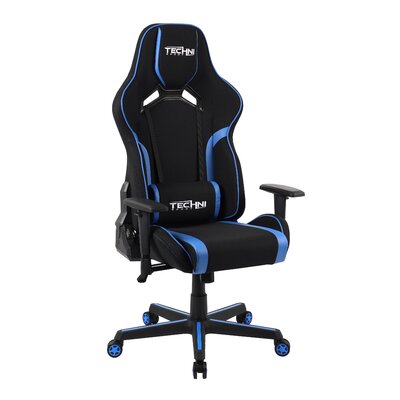 Techni Sport TSF-71 Fabric And PU Office-PC Gaming Chair,Red ITAPO Color: Black/Blue