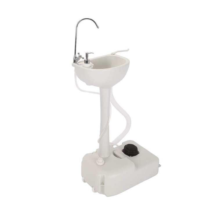 Ktaxon Portable Camping 20 Pedestal Bathroom Sink With Faucet