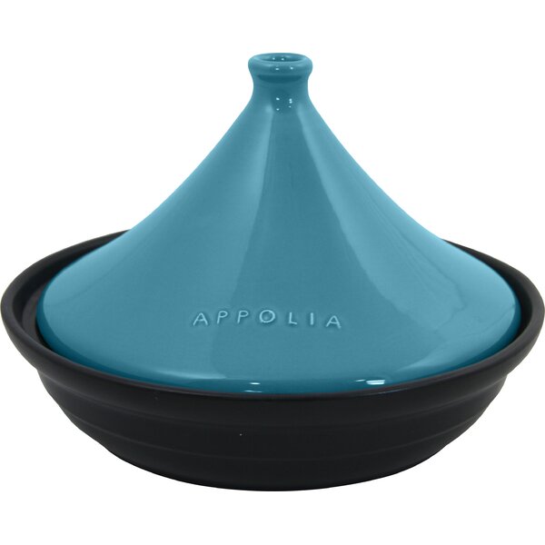 3 Qt. Ceramic Round Tagine with Lid by Appolia