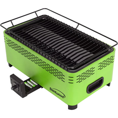 Bbf31g Nonstick Smokeless Portable Bbq Green Brentwood Appliances