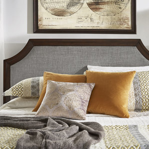 Linen Arched Bridge Upholstered Panel Headboard by Birch Lane?