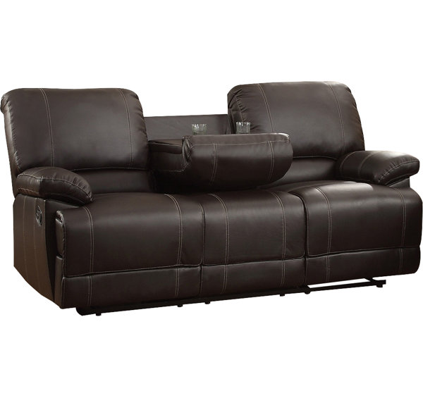 Edgar Double Reclining Sofa by Andover Mills