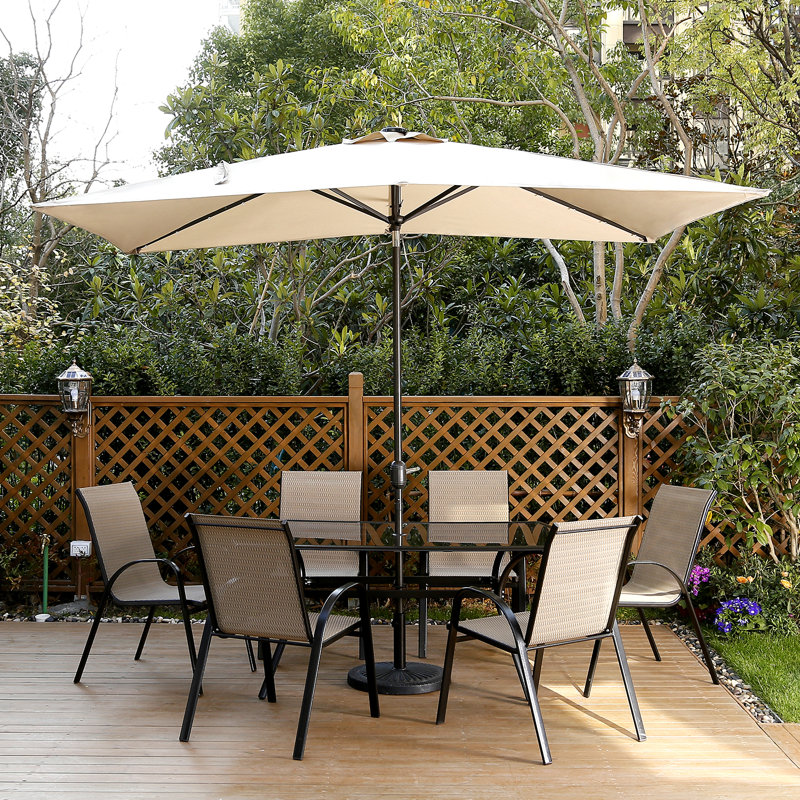 Freeport Park Harworth 10 X 6 5 Rectangular Market Umbrella Freeport Park Harworth 10 X 6 5