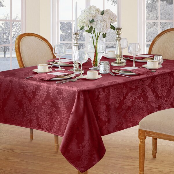 Maid Damask Fabric Tablecloth by Ophelia & Co.