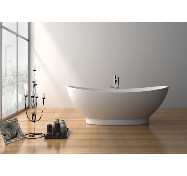 70.5 x 34.5 Freestanding Soaking Bathtub by Legion Furniture