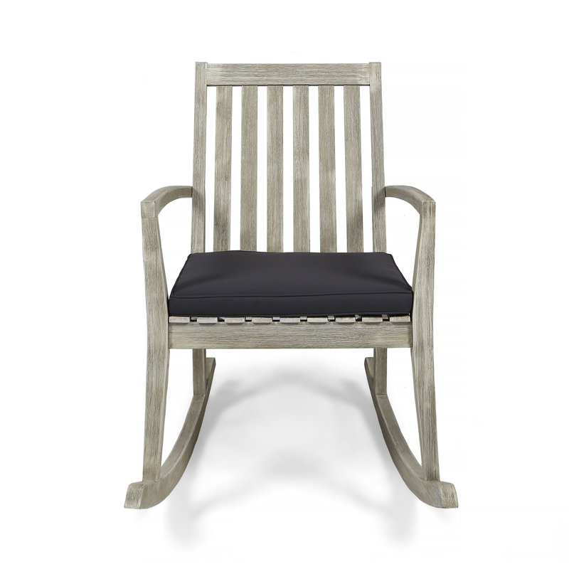 dark gray rocking chair