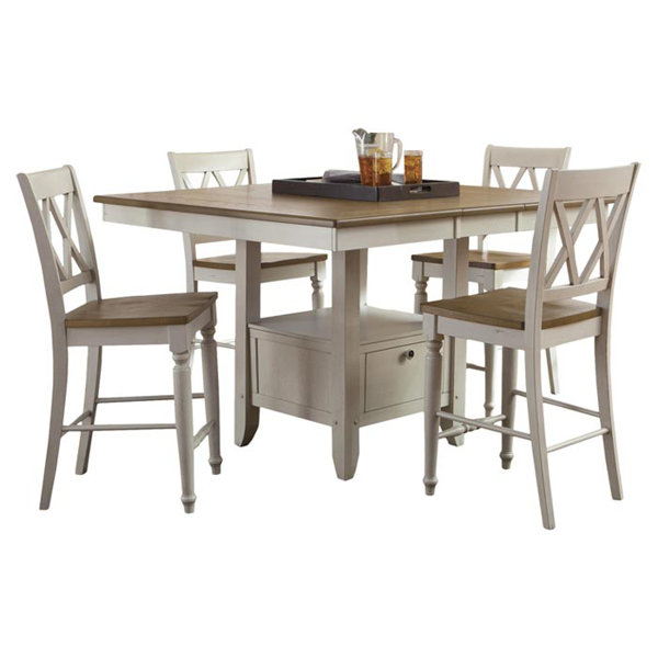 @ Cher 5 Piece Counter Height Dining Set By Rosalind Wheeler Today Only Sale