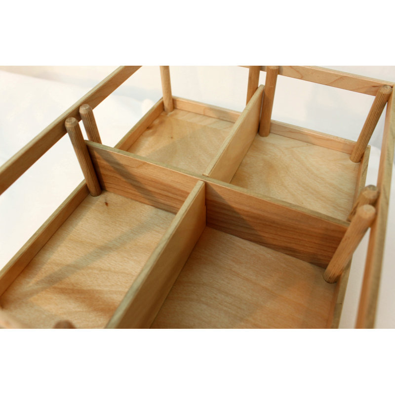 Rebrilliant Upper Cabinet Spice Rack Caddy Small Pull Out Drawer